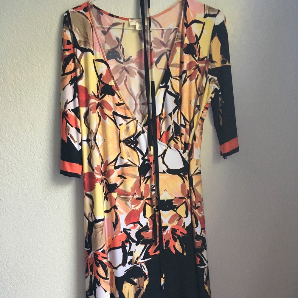 Autumn colored stretchy dress